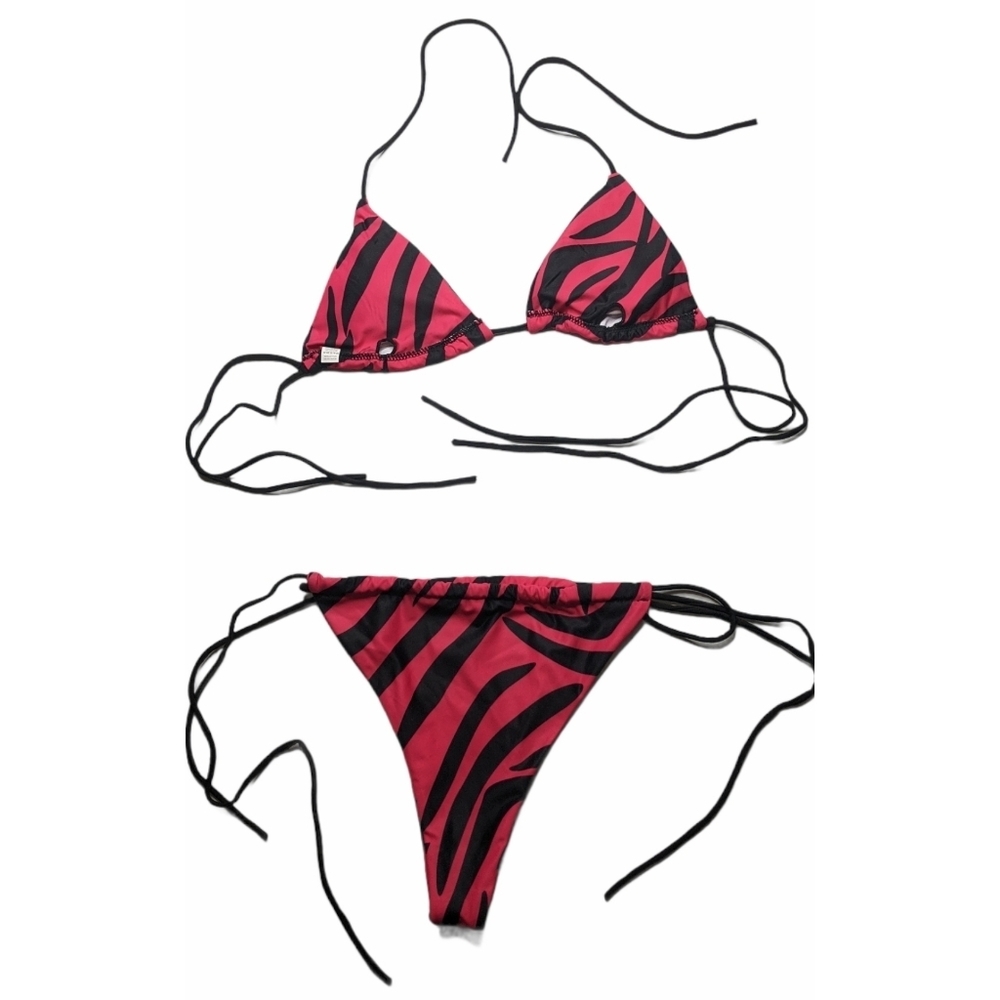 Neon Pink 3 Piece Bikini From Matte Colle… - Picture 4 of 6